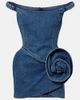 Magda Butrym Magda Butrym Off-shoulder floral-appliquÃ© denim minidress - 1