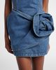 Magda Butrym Magda Butrym Off-shoulder floral-appliquÃ© denim minidress - 4