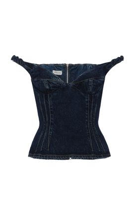 Magda Butrym Magda Butrym OffTheShoulder Denim Top