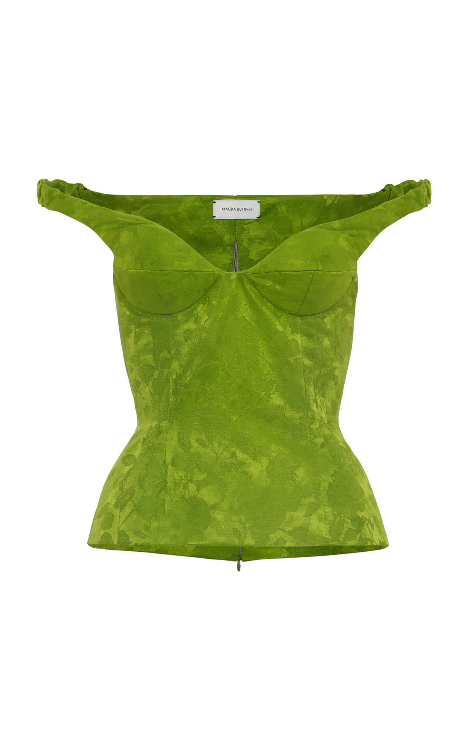 Magda Butrym Magda Butrym OffTheShoulder LinenSilk Top