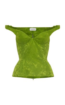 Magda Butrym Magda Butrym OffTheShoulder LinenSilk Top