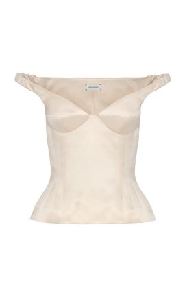 Magda Butrym Magda Butrym OffTheShoulder WoolBlend Top