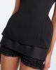 Magda Butrym Magda Butrym Padded silk and cashmere top - 4