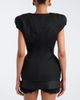 Magda Butrym Magda Butrym Padded silk and cashmere top - 5