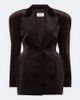 Magda Butrym Magda Butrym Peplum cotton-blend velour blazer dress - 1