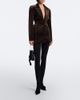 Magda Butrym Magda Butrym Peplum cotton-blend velour blazer dress - 2