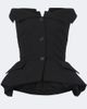Magda Butrym Magda Butrym Peplum cotton bustier top - 1