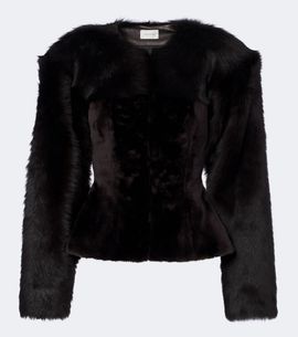 Magda Butrym Magda Butrym Peplum shearling jacket
