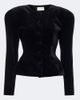 Magda Butrym Magda Butrym Peplum velvet blazer - 1