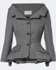 Magda Butrym Magda Butrym Peplum virgin wool blazer - 1