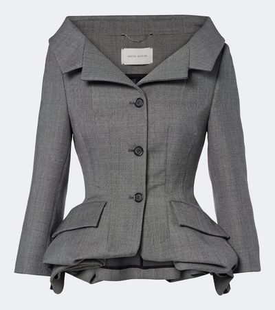 Magda Butrym Magda Butrym Peplum virgin wool blazer