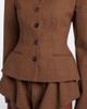 Magda Butrym Magda Butrym Peplum virgin wool jacket - 4