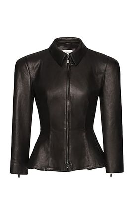 Magda Butrym Magda Butrym PeplumWaist Leather Jacket