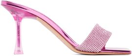 Magda Butrym Magda Butrym Pink Crystal Heeled Sandals