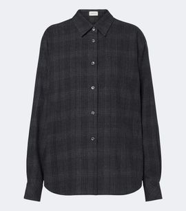Magda Butrym Magda Butrym Plaid virgin wool shirt