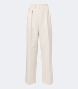 Magda Butrym Magda Butrym Pleated silk and wool wide-leg pants