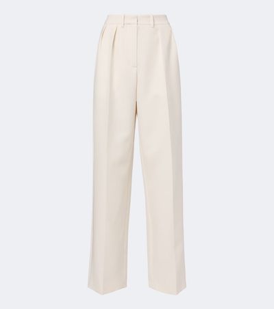 Magda Butrym Magda Butrym Pleated silk and wool wide-leg pants