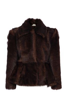 Magda Butrym Magda Butrym Relaxed Leather Shearling Jacket