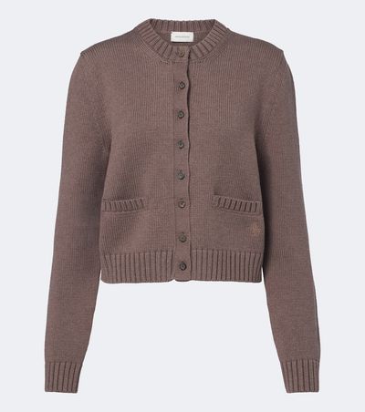 Magda Butrym Magda Butrym Ribbed-knit cotton cardigan