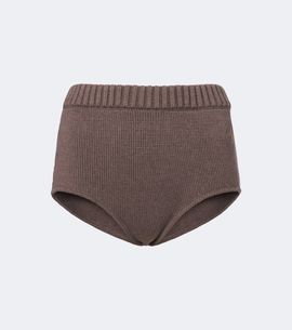 Magda Butrym Magda Butrym Ribbed-knit cotton shorts