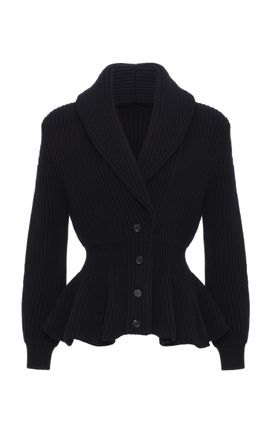 Magda Butrym Magda Butrym Ribbed Wool Cardigan