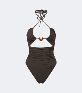 Magda Butrym Magda Butrym Ruched halterneck swimsuit