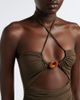 Magda Butrym Magda Butrym Ruched halterneck swimsuit - 3