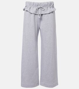 Magda Butrym Magda Butrym Ruffled cotton-blend sweatpants