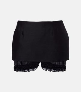 Magda Butrym Magda Butrym Ruffled wool and silk skort