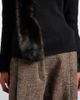 Magda Butrym Magda Butrym Shearling-trimmed wool and cashmere cardigan - 4
