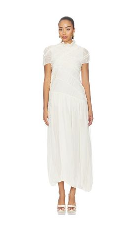 Magda Butrym Magda Butrym Sheer Asymmetrical Dress