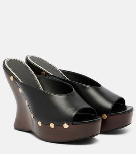 Magda Butrym Magda Butrym Studded leather wedge mules