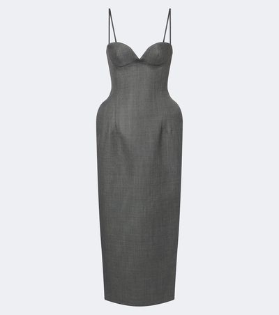 Magda Butrym Magda Butrym Wool bustier dress