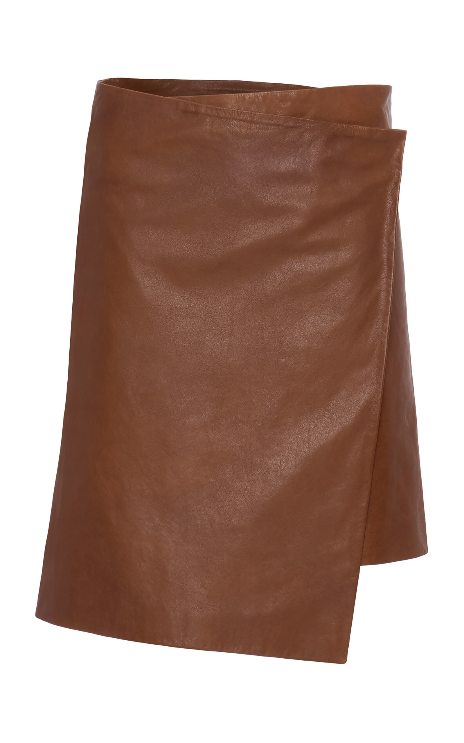 Magda Butrym Magda Butrym WrapFront Leather KneeLength Skirt