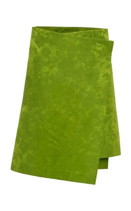Magda Butrym Magda Butrym WrapFront LinenSilk Midi Skirt
