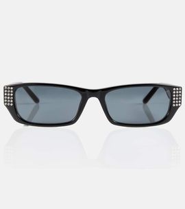 Magda Butrym Magda Butrym x Linda Farrow embellished rectangular sunglasses