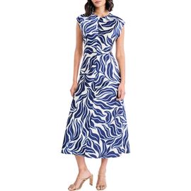 Maggy London Maggy London Cap Sleeve Midi Dress