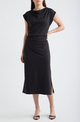 Maggy London Maggy London Draped Midi Dress