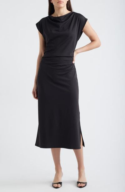 Maggy London Maggy London Draped Midi Dress
