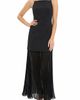 Maggy London Maggy London Faux Pearl Strap Mixed Media Gown - 1