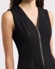 Maggy London Maggy London Leather Trim Sleeveless Midi Dress - 4