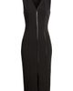 Maggy London Maggy London Leather Trim Sleeveless Midi Dress - 5