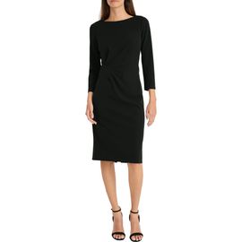 Maggy London Maggy London Side Pleat Sheath Dress