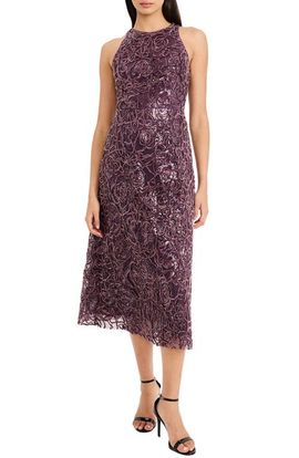 Maggy London Maggy London Sleeveless Sequin Midi Dress