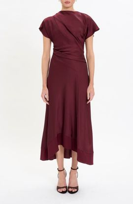 Maggy London Maggy London Softly Draped Midi Dress