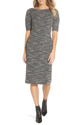 Maggy London Maggy London Textured Arc Sheath Dress