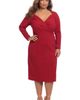 Maggy London Maggy London Tucked Long Sleeve Midi Sheath Dress - 3