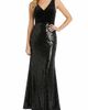 Maggy London Maggy London Velvet & Sequin Gown - 1