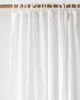 MagicLinen MagicLinen Tie Top Linen Curtain Panel in White at Urban Outfitters - 1