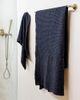 MagicLinen MagicLinen Waffle Bath Towel in Dark Gray at Urban Outfitters - 1